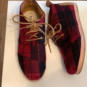 Toms Plaid Oxfords
